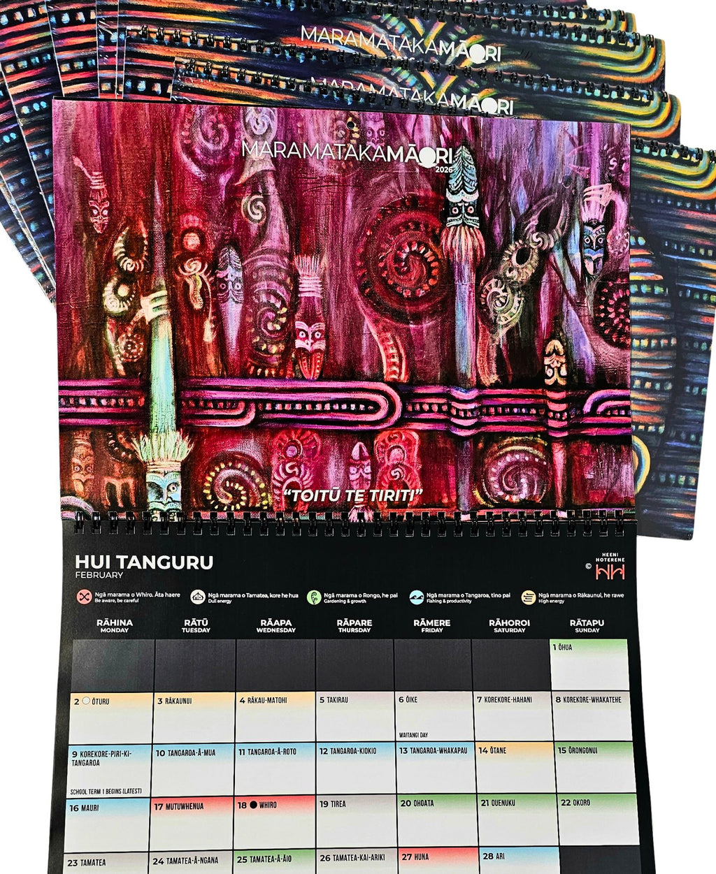 Maramataka A4 Calendar 2026