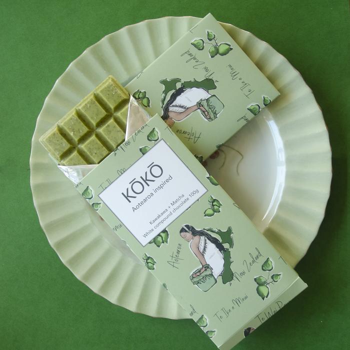 Kawakawa & Matcha White Chocolate